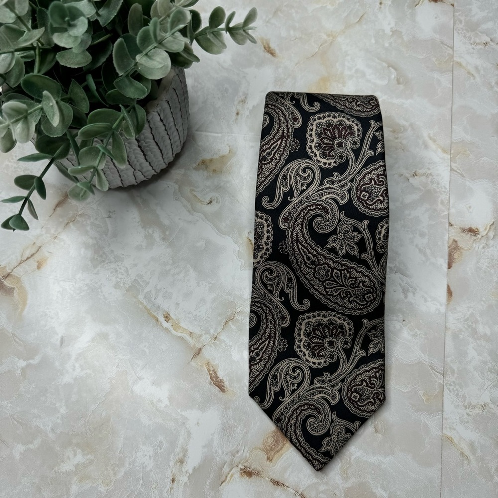 Hand Sewn Robert Talbott For Peter Richard Silk Men's Tie 3 1/2" - 55 1/2"